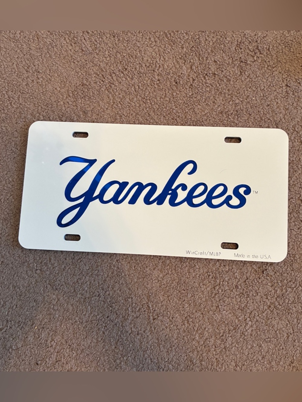New York Yankees Acrylic License Plate